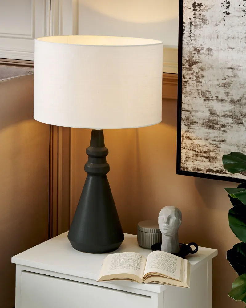 Ceramic Table Lamp Black CERILLOS