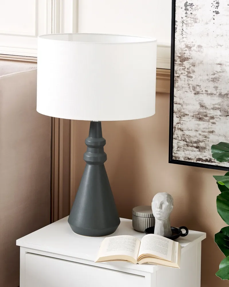 Ceramic Table Lamp Black CERILLOS