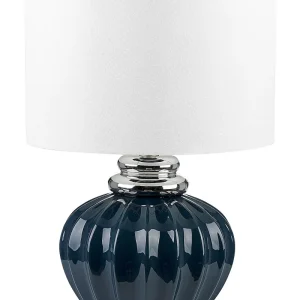Ceramic Table Lamp Blue NERIS
