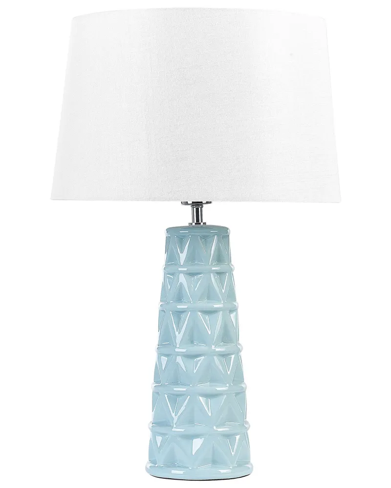 Ceramic Table Lamp Blue VINCES