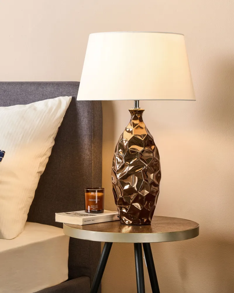 Ceramic Table Lamp Copper TORI