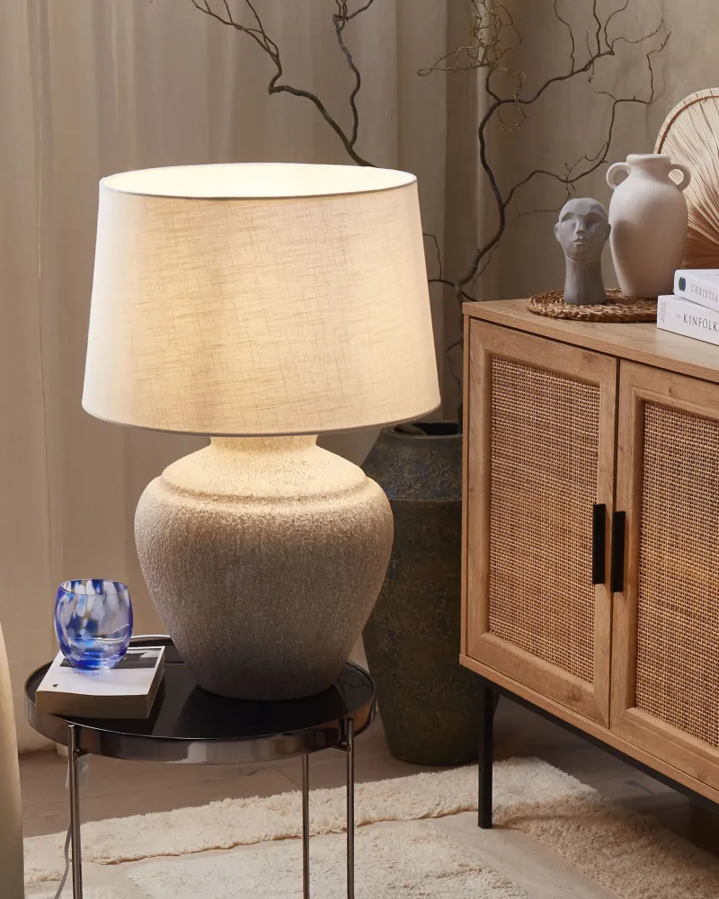 Ceramic Table Lamp Cream CAINE