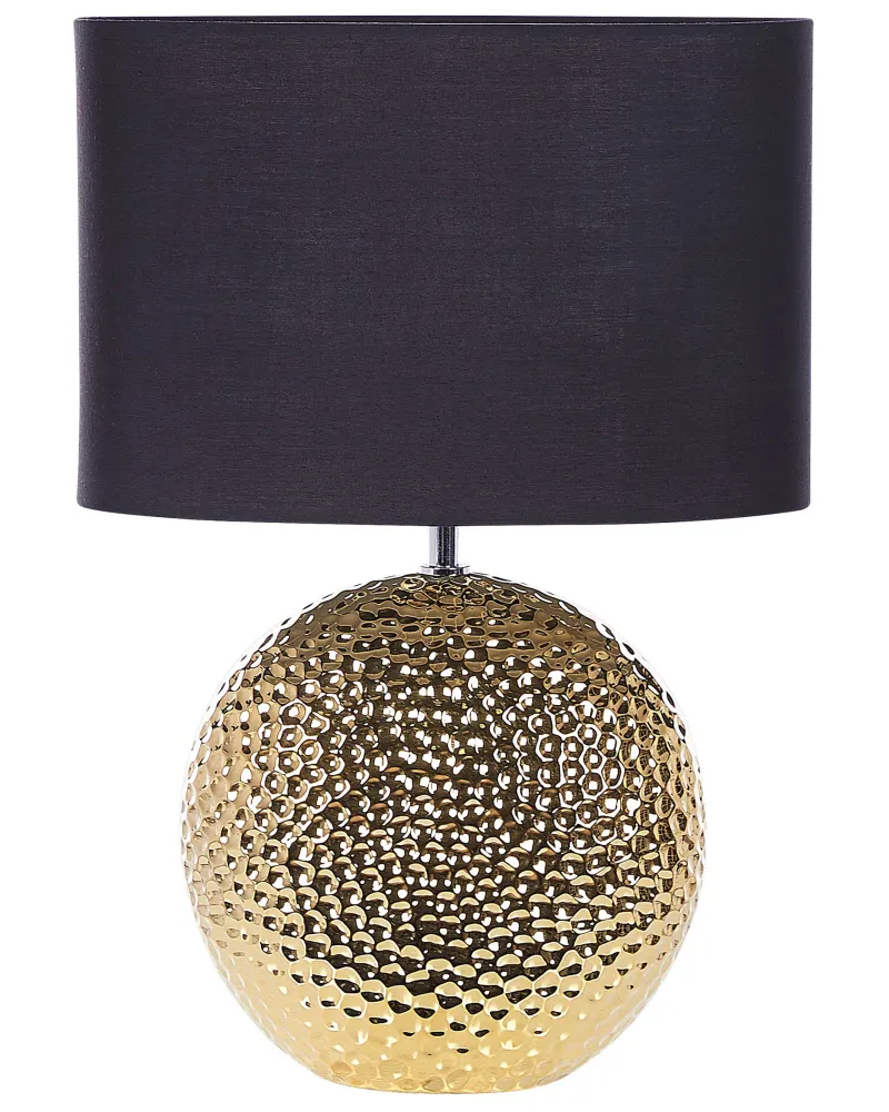 Ceramic Table Lamp Gold NASVA