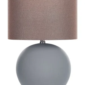 Ceramic Table Lamp Grey AREOSO