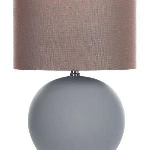 Ceramic Table Lamp Grey AREOSO