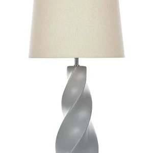 Ceramic Table Lamp Grey BELAYA