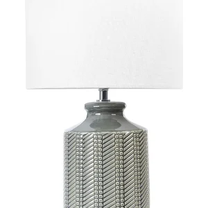 Ceramic Table Lamp Grey ESPERANCE