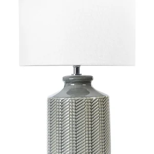Ceramic Table Lamp Grey ESPERANCE