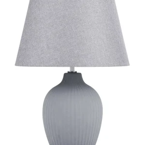 Ceramic Table Lamp Grey FERGUS