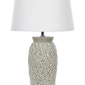 Ceramic Table Lamp Grey KHOPER