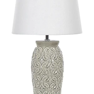 Ceramic Table Lamp Grey KHOPER