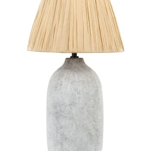 Ceramic Table Lamp Grey MATILDE