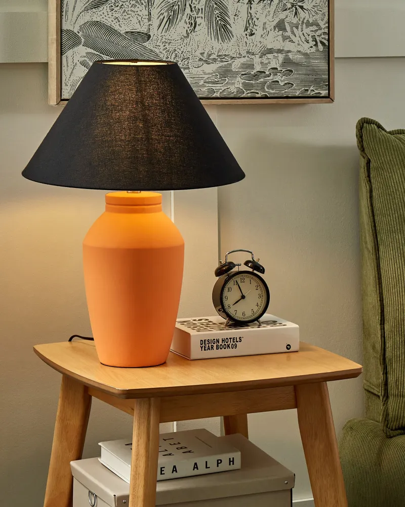 Ceramic Table Lamp Laranja RODEIRO