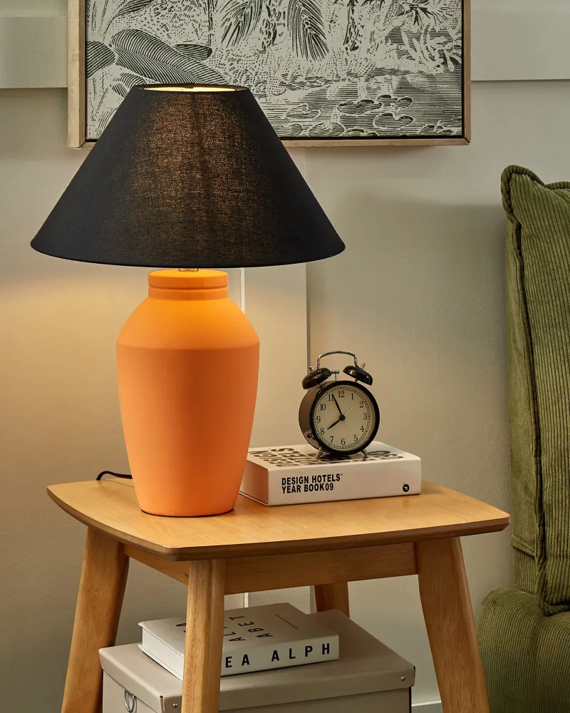 Ceramic Table Lamp Laranja RODEIRO