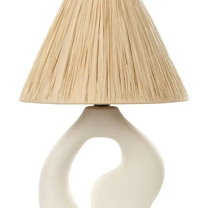 Ceramic Table Lamp Marfim BARBAS com Controle de Intensidade