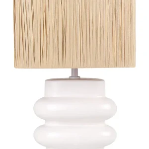Ceramic Table Lamp Marfim JUDY com Controle de Intensidade