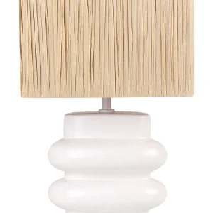 Ceramic Table Lamp Marfim JUDY com Controle de Intensidade
