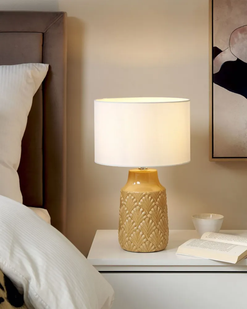Ceramic Table Lamp Orange BALAO