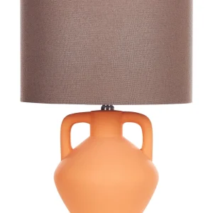 Ceramic Table Lamp Orange LABRADA