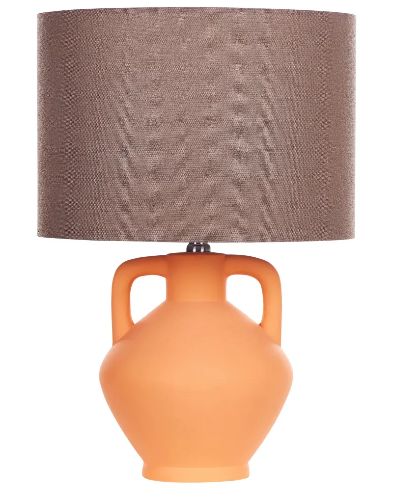 Ceramic Table Lamp Orange LABRADA