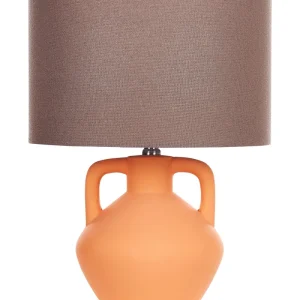 Ceramic Table Lamp Orange LABRADA