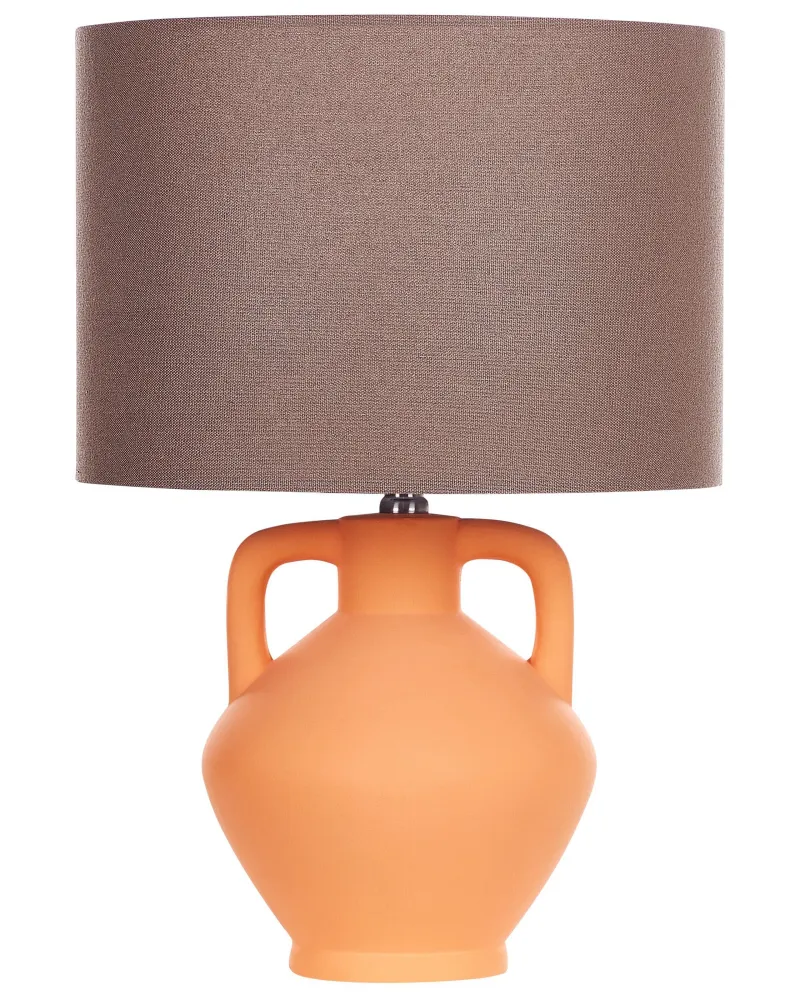 Ceramic Table Lamp Orange LABRADA