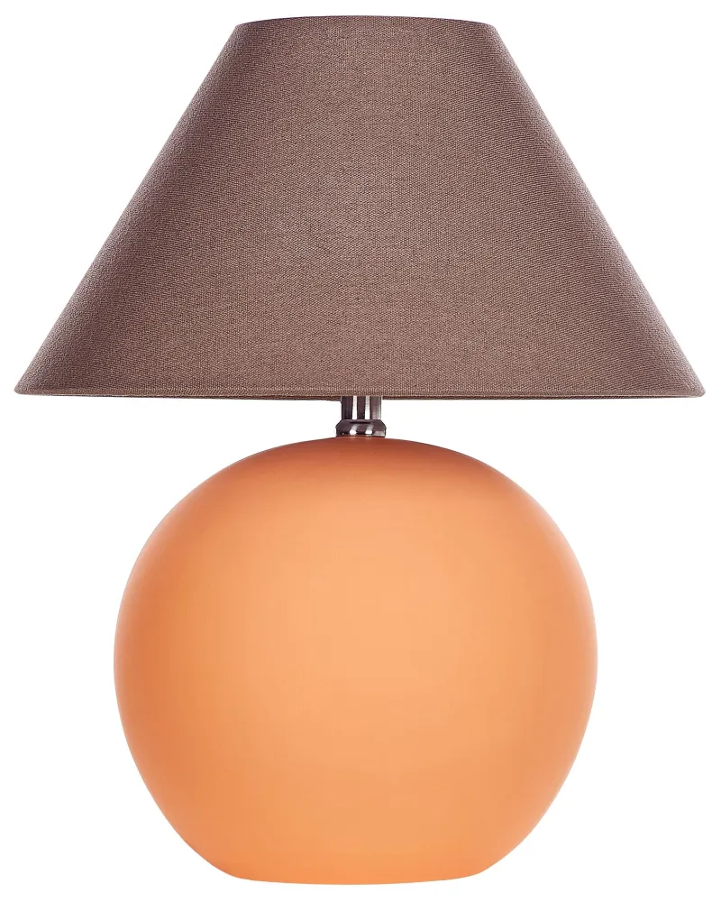 Ceramic Table Lamp Orange LIMIA