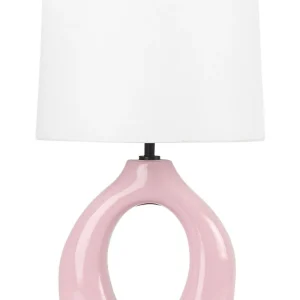 Ceramic Table Lamp Pink ABBIE