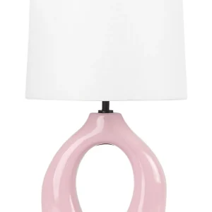 Ceramic Table Lamp Pink ABBIE