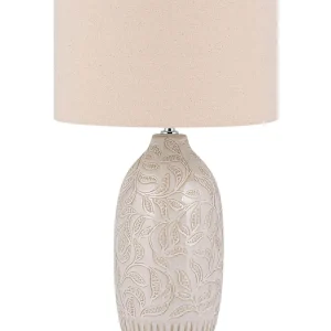 Ceramic Table Lamp Tom neutro SALZA com 5 Anos de Garantia