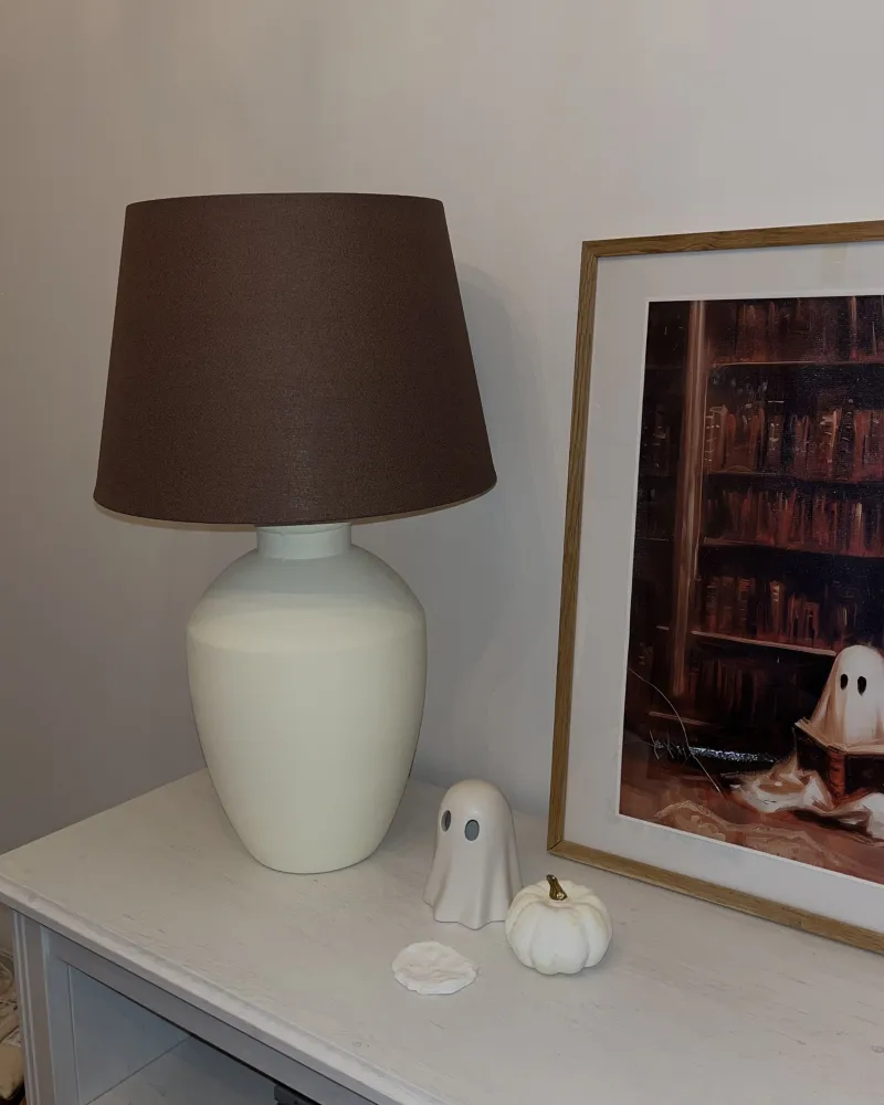 Ceramic Table Lamp White ARCOS