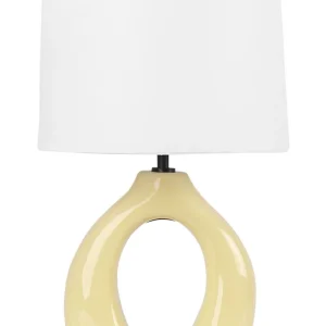 Ceramic Table Lamp Yellow ABBIE