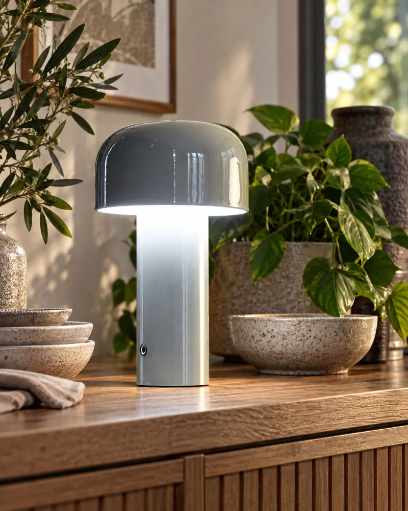 Conexão livre Metal Table Lamp Grey BESOS