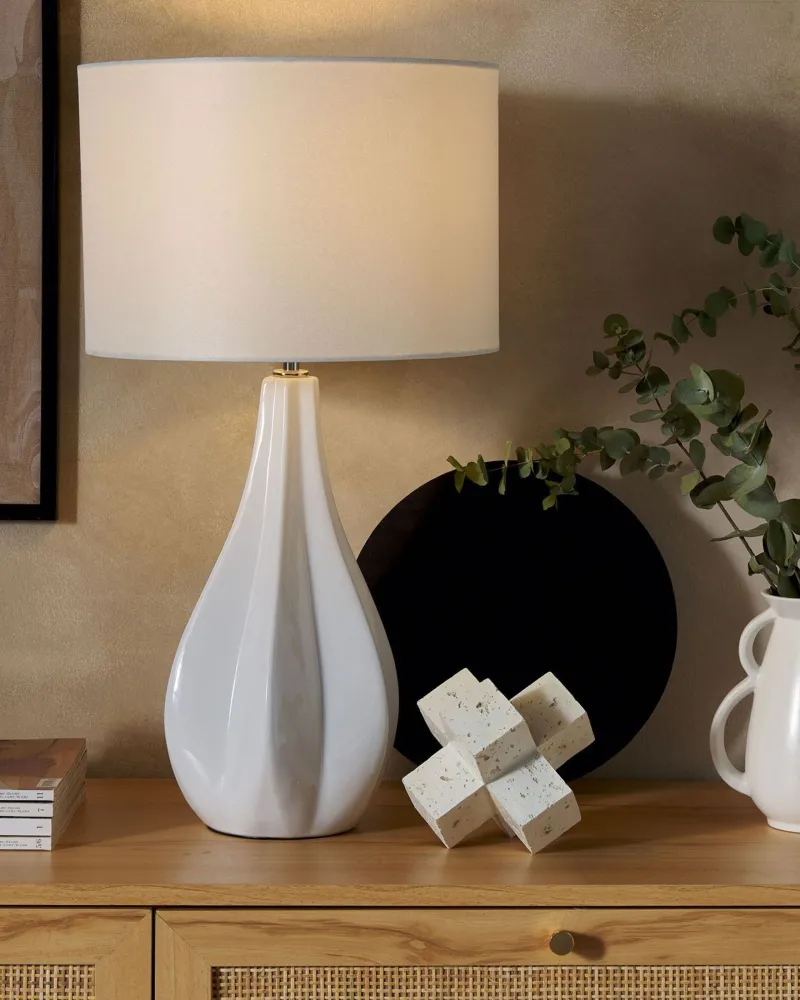 Dicroica de Embutir Table Lamp Light Cor creme SANTEE