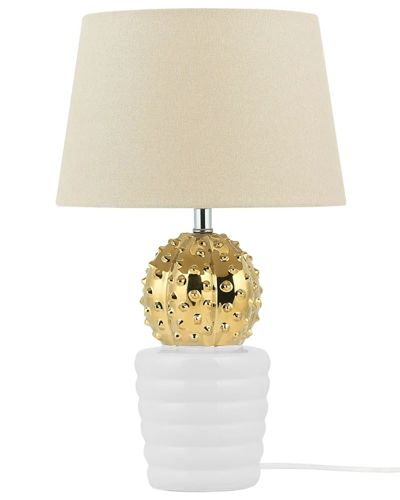 Filamento Edison Vintage Table Lamp Gold and Marfim VELISE