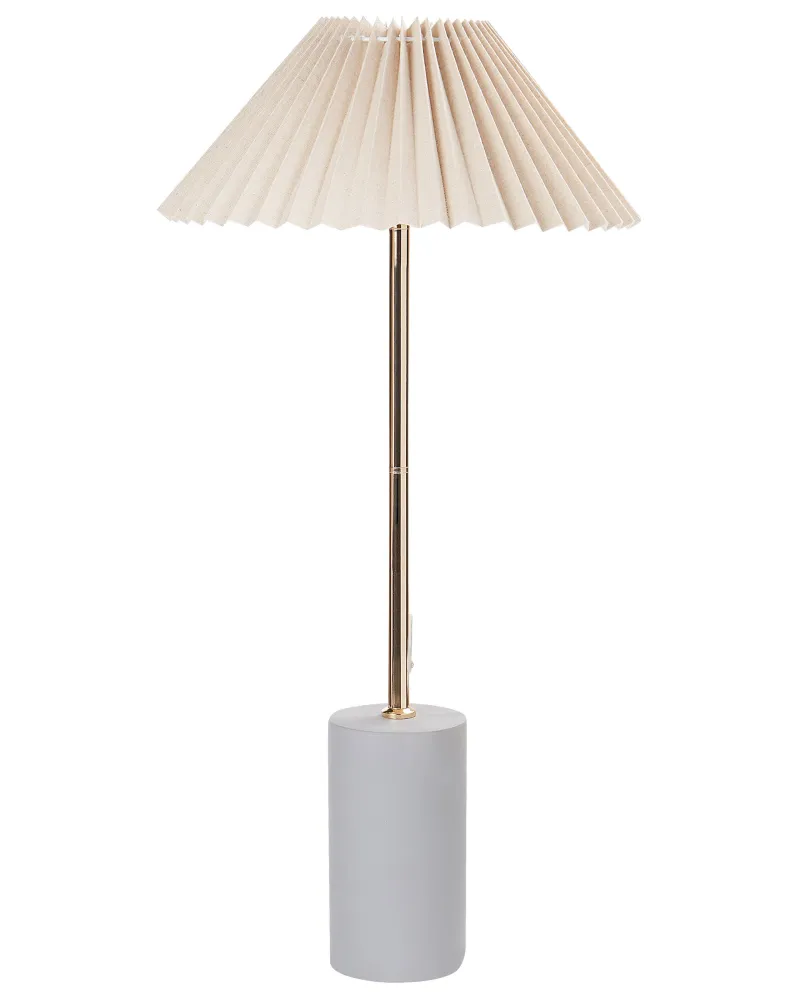 Linen Table Lamp Beige BALUARTE