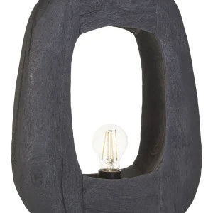 Mango Wood Table Lamp Preto AJAY
