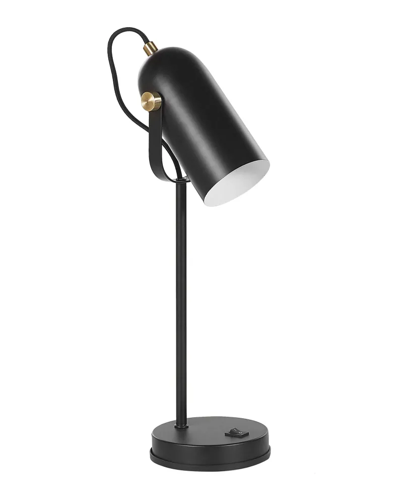 Metal Desk Lamp Black TYRIA