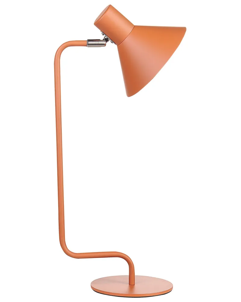Metal Desk Lamp Orange RIMAVA