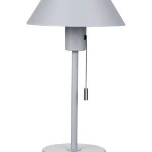Metal Table Lamp Light Grey CAPARO