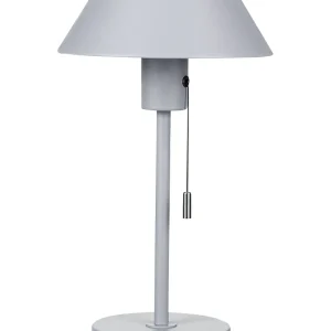 Metal Table Lamp Light Grey CAPARO