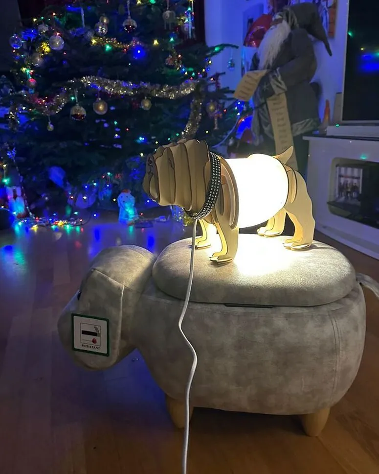 Table Lamp Dog Light Wood DOUCE E27 - 806 Lúmens