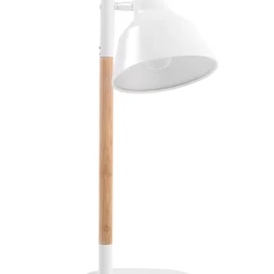 Table Lamp Light Wood Branco ALDAN | Smart | RGB