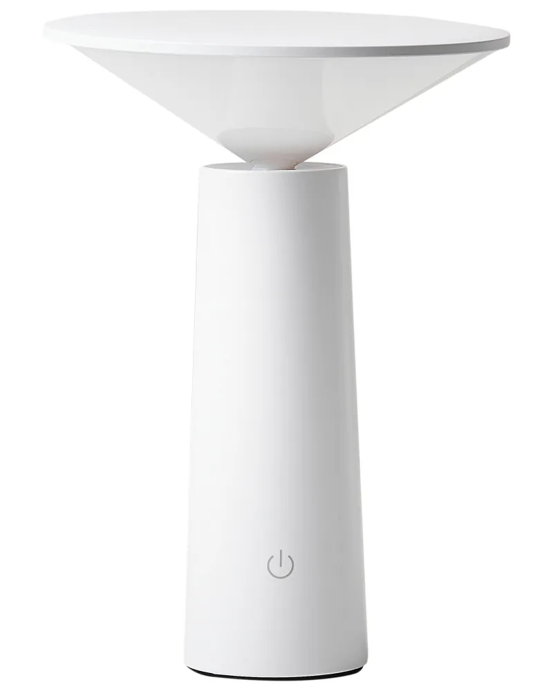 Wireless Metal Table Lamp White LEVIRA