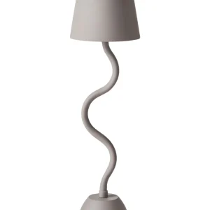 Wireless Metálico Table Lamp Beige VOUGA