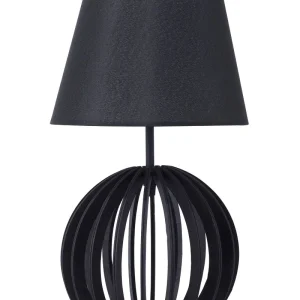 Wooden Table Lamp Black SAMO