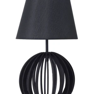 Wooden Table Lamp Black SAMO