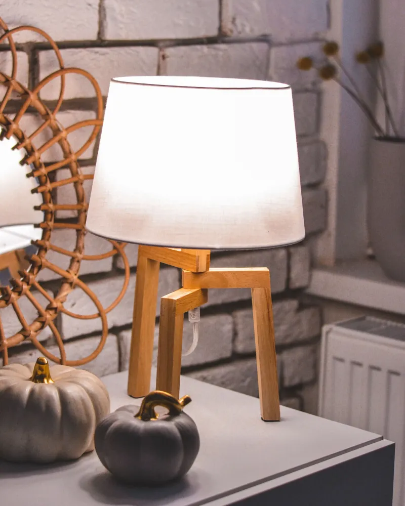 Wooden Table Lamp Marfim NALON