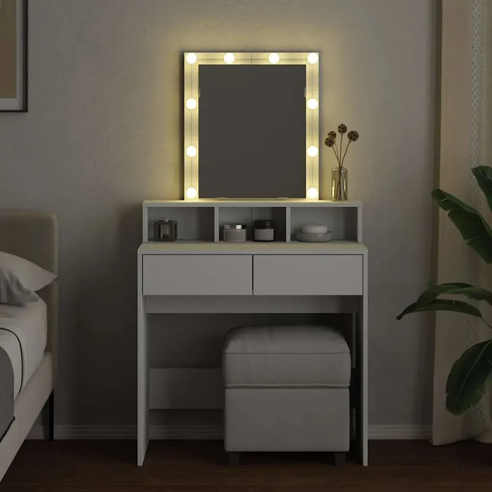 Classe de Proteção IP65 Toucador com LED 80x41x144,5 cm branco