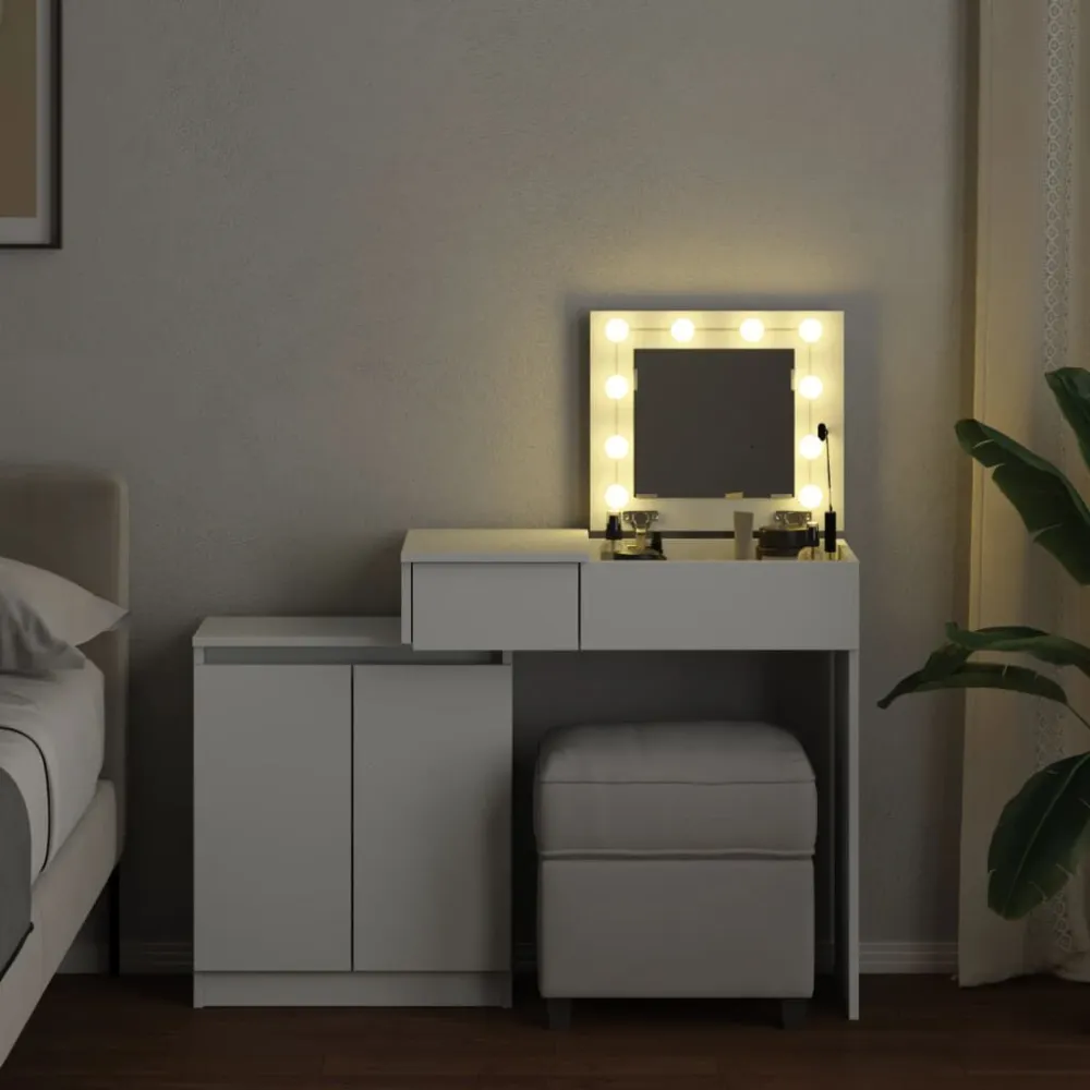 Luz de Passagem Toucador com LED 115x37x110,5 cm branco